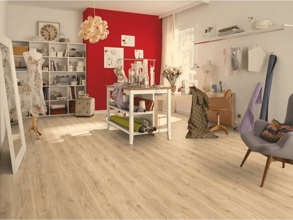 Panele Podłogowe Dąb Zermatt beżowo-piaskowy EPL092 AC3 8 mm, Egger