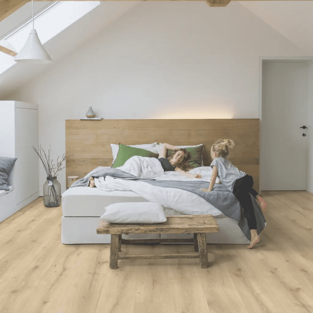 Panele Podłogowe Dąb Pustynny Naturalny Jasny MJ3550 AC4 9.5 mm, Quick-Step Unilin