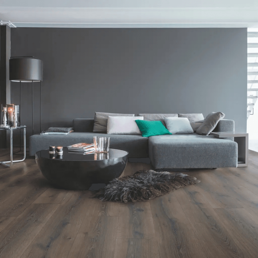 Panele Podłogowe Dąb Pustynny Szczotkowany Ciemnobrązowy MJ3553 AC4 9.5 mm, Quick-Step Unilin