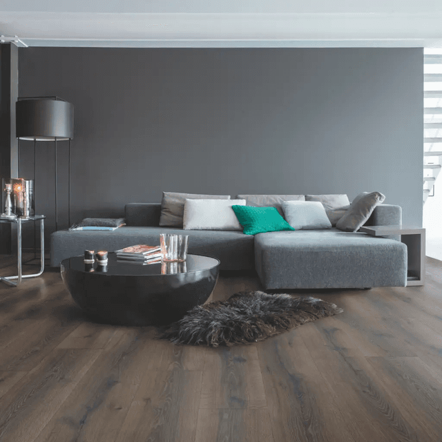 Panele Podłogowe Dąb Pustynny Szczotkowany Ciemnobrązowy MJ3553 AC4 9.5 mm, Quick-Step Unilin