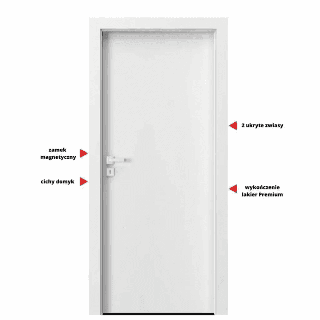 Drzwi Porta VECTOR Premium T Lewe 80cm bezprzylgowe, SPAPMT0L08UBI0AKU0H000, PORTA