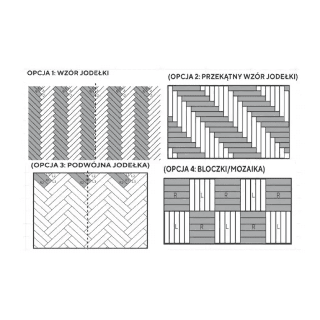 Panele winylowe Jodełka Black Pepper DOU HB DB-604 Klasa 33 2.5 mm, Douro