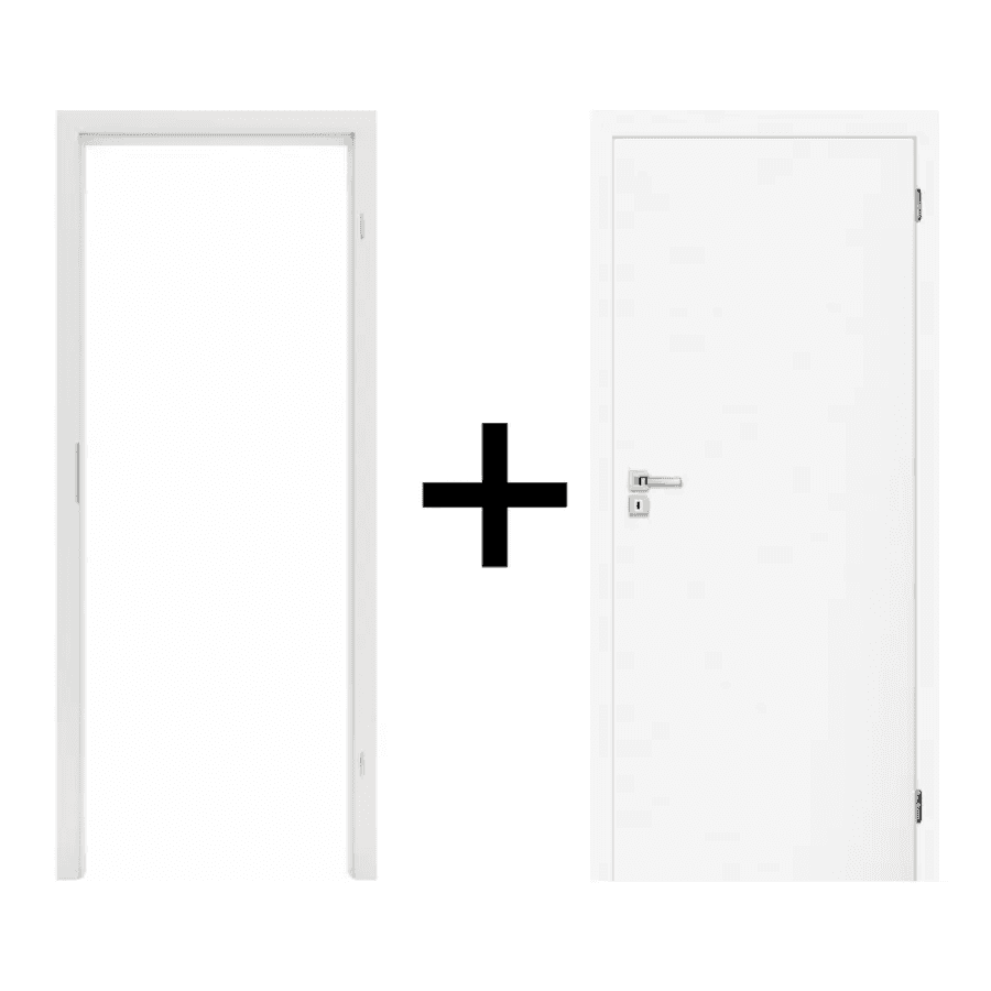 Komplet drzwi + ościeżnica Norma Decor 1 Prawe 80 cm Przylgowe, 100051760, 100054245, Invado