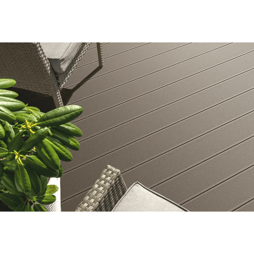 Deska tarasowa dwustronna BERGDECK B150 szczotkowana Orzech 4m 25 mm, BD7103, Bergdeck