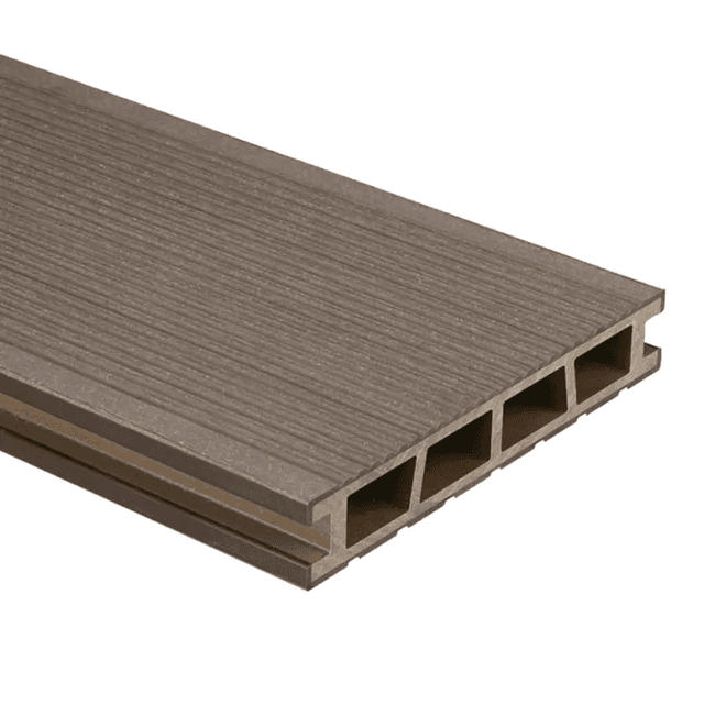 Deska tarasowa dwustronna BERGDECK B150 szczotkowana Orzech 4m 25 mm, BD7103, Bergdeck