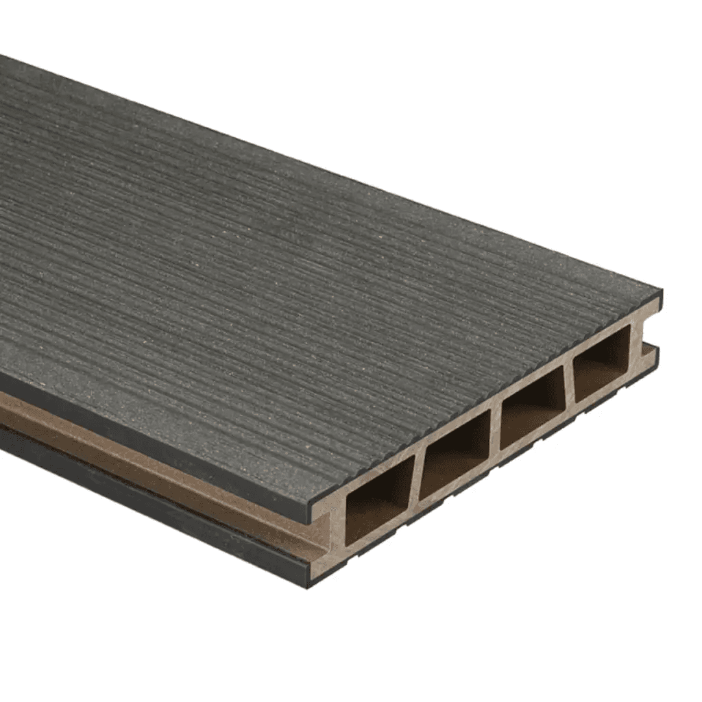 Deska tarasowa dwustronna BERGDECK B150 szczotkowana Czarny 4m 25 mm, BD7102, Bergdeck