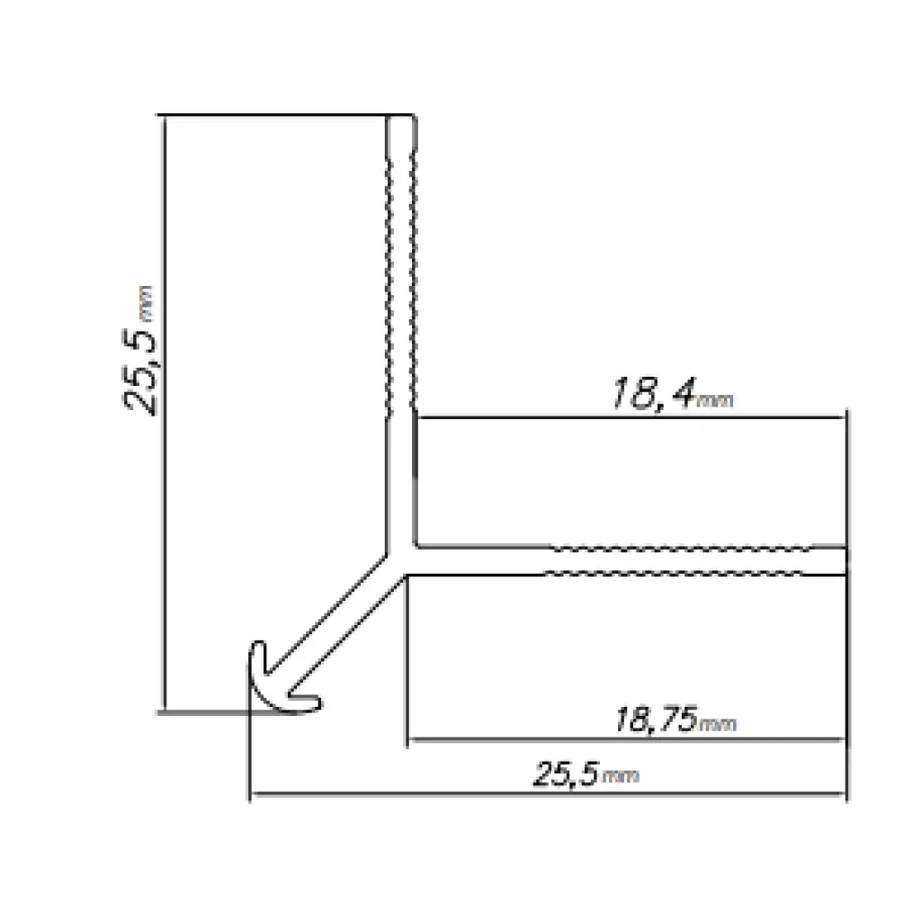 Narożnik zewnętrzny Modee TITANIUM A3 2800mm, 5905167884058, Modee