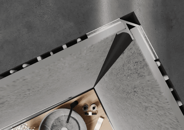 Narożnik wewnętrzny Modee BLACK MATT A4 2800mm, 5905167882726, Modee