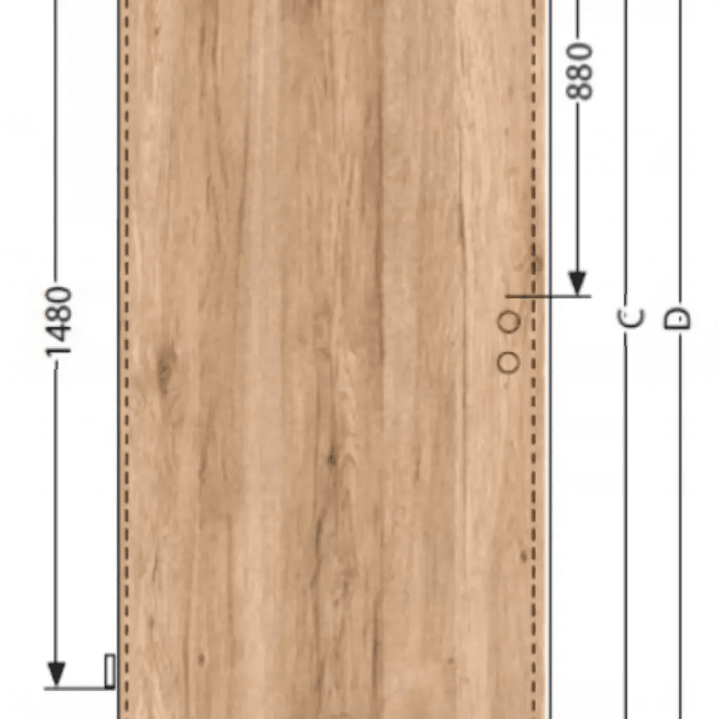 Komplet drzwi + ościeżnica Norma Decor 1 Lewe 80 cm Przylgowe, 100051764, 100054242, Invado