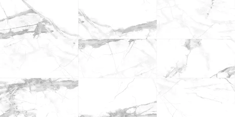 Panele ścienne Calacatta Snow 30x60 Marmur Biały Kamień Matowy 6055824, Vilo