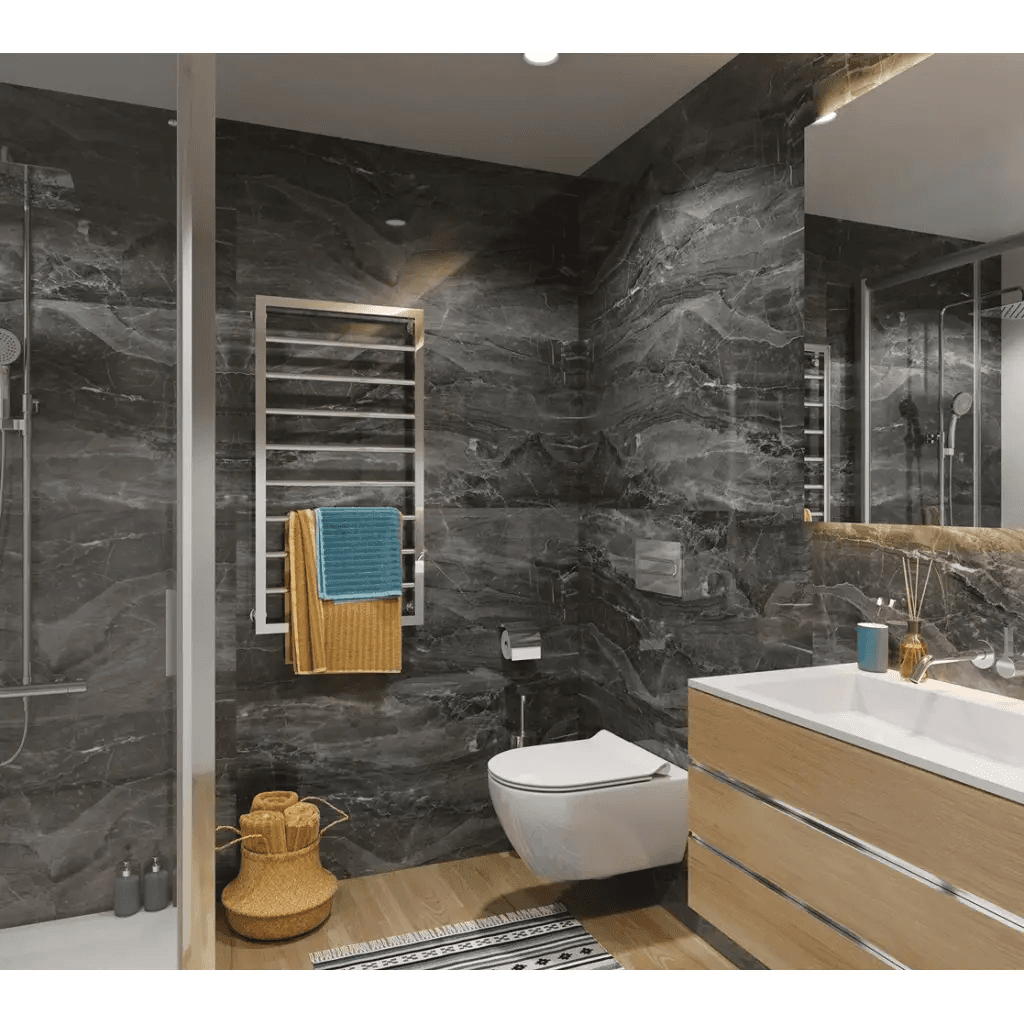 Panele ścienne Dark Stone Czarny Marmur Połysk 120x60 6053397, Vilo