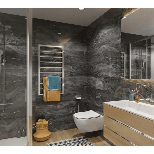 Panele ścienne Dark Stone Czarny Marmur Połysk 120x60 6053397, Vilo