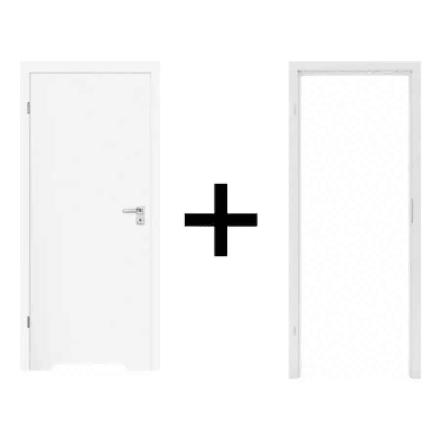 Komplet drzwi + ościeżnica Norma Decor 1 Lewe 70 cm Przylgowe z podcięciem wentylacyjnym, 100054318, 100054206, Invado