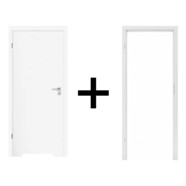 Komplet drzwi + ościeżnica Norma Decor 1 Lewe 70 cm Przylgowe z podcięciem wentylacyjnym, 100054318, 100054206, Invado