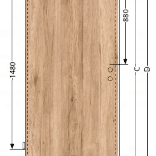Komplet drzwi + ościeżnica Norma Decor 1 Lewe 70 cm Przylgowe z podcięciem wentylacyjnym, 100054318, 100054206, Invado
