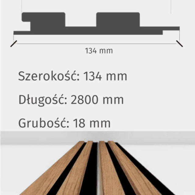 Lamele Akustyczne Czarno-Białe na Filcu L 231, 120044189, AGT
