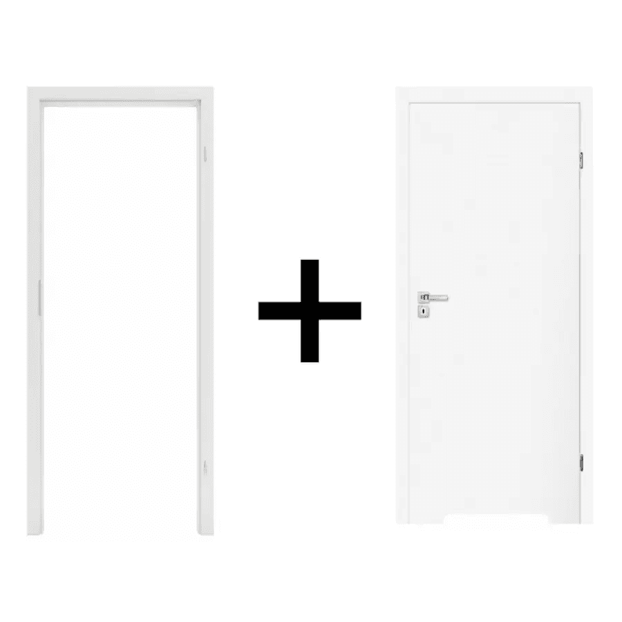 Komplet drzwi + ościeżnica Norma Decor 1 Prawe 70 cm Przylgowe z podcięciem wentylacyjnym, 100054326, 100054225, Invado
