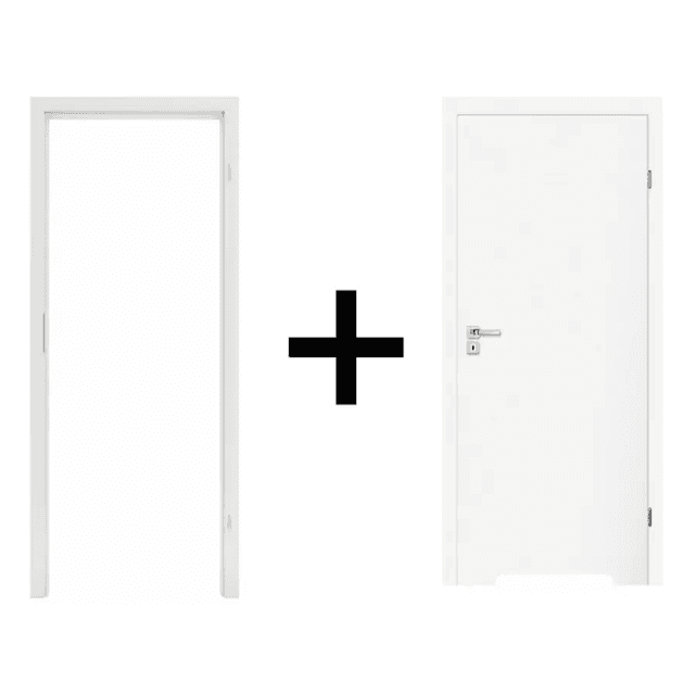 Komplet drzwi + ościeżnica Norma Decor 1 Prawe 70 cm Przylgowe z podcięciem wentylacyjnym, 100054326, 100054225, Invado