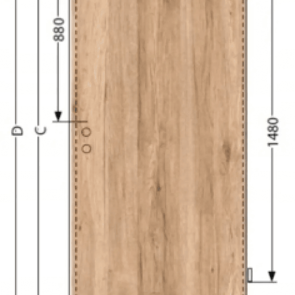 Komplet drzwi + ościeżnica Norma Decor 1 Prawe 70 cm Przylgowe z podcięciem wentylacyjnym, 100054326, 100054225, Invado