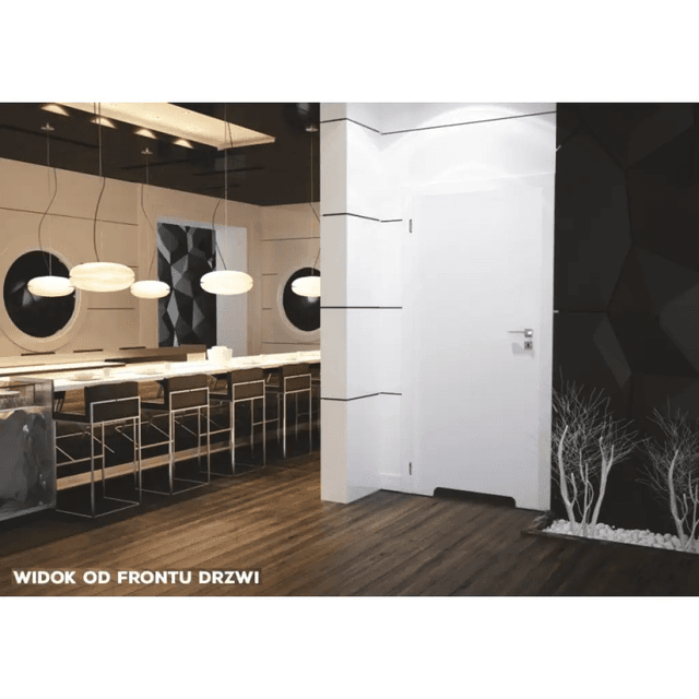 Komplet drzwi + ościeżnica Norma Decor 1 Lewe 80 cm Przylgowe z podcięciem wentylacyjnym, 100054344, 100054242, Invado