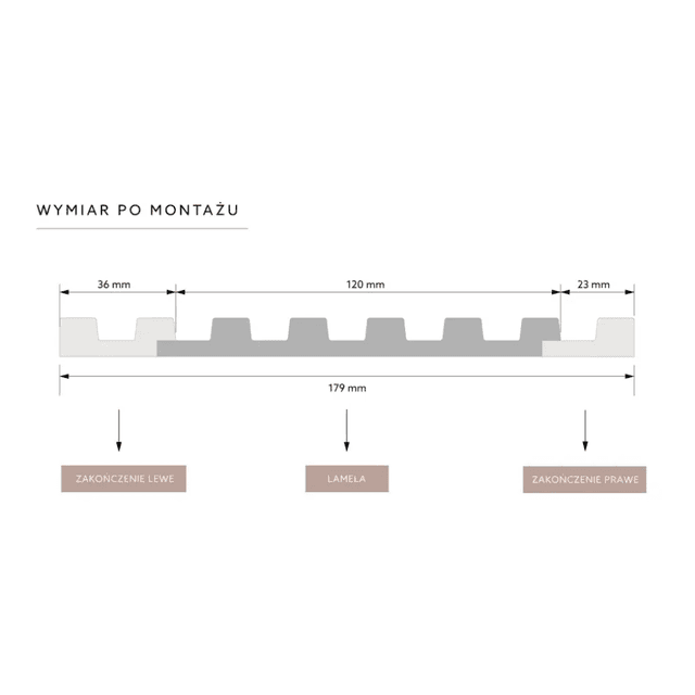 Lamele do malowania S Stretto Białe L0101, Mardom Decor