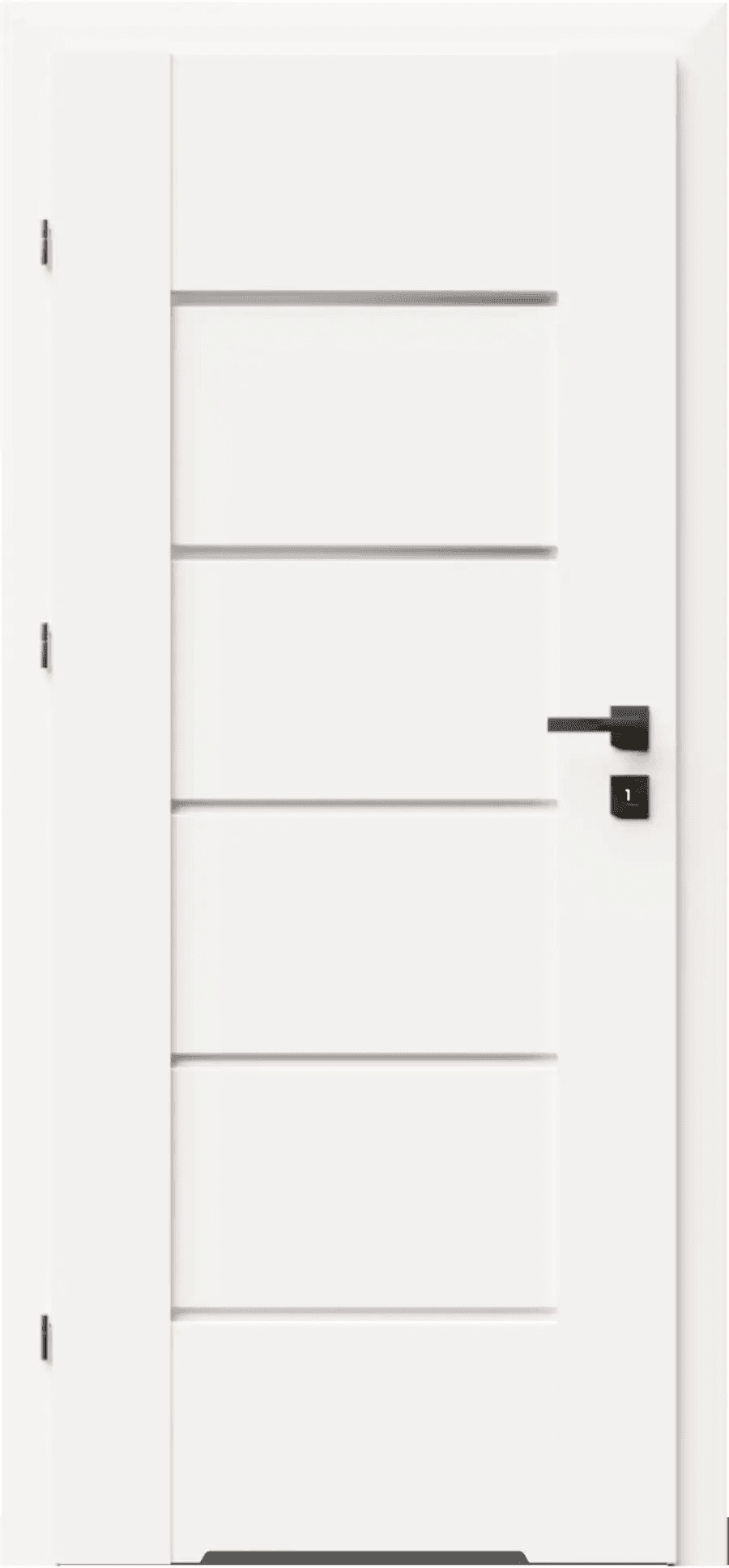 Drzwi DRE Lumio 9 przylgowe lewe 80cm WC z podcięciem wentylacyjnym, DRE 400011061, DRE