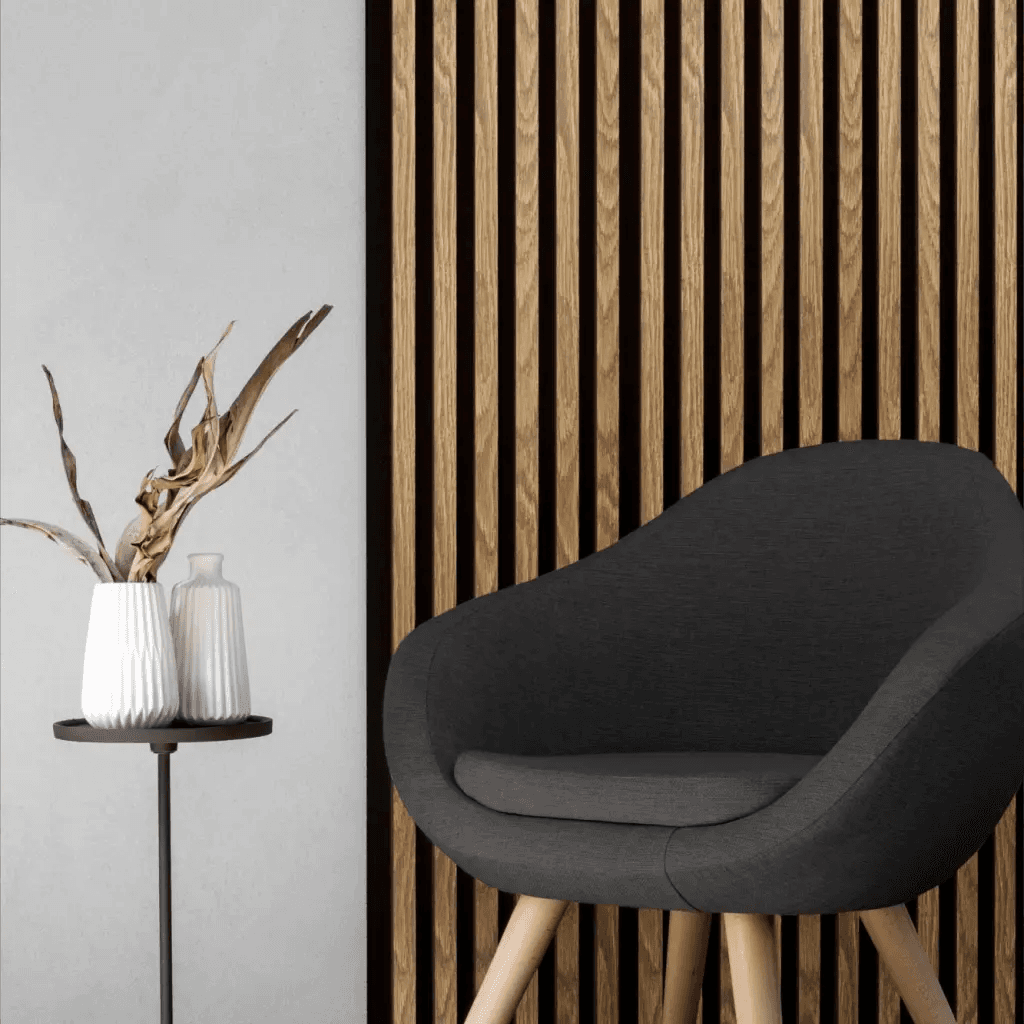 Lamele Panel lamelowy na filcu dąb jasny 2700 x 308 mm, 53615641103, Marbet Design