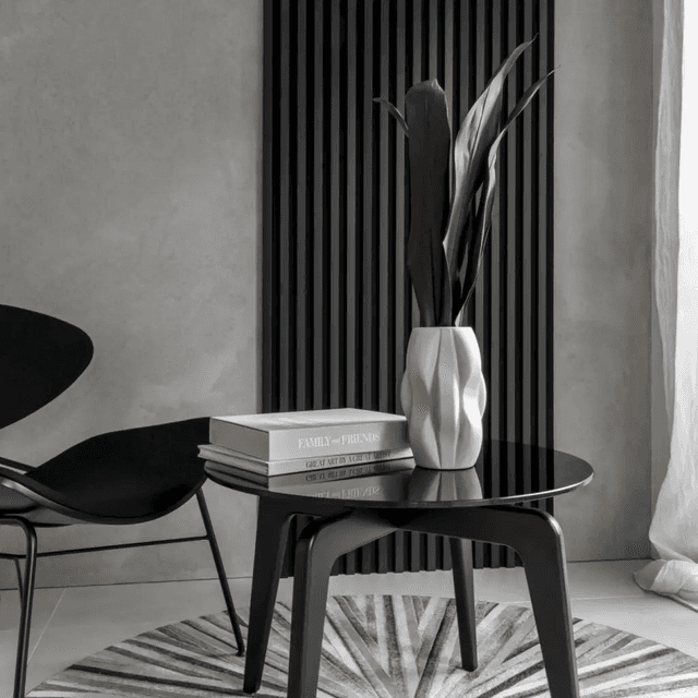 Lamele Panel lamelowy na filcu czarny mat 2700 x 408 mm, 53615642101, Marbet Design