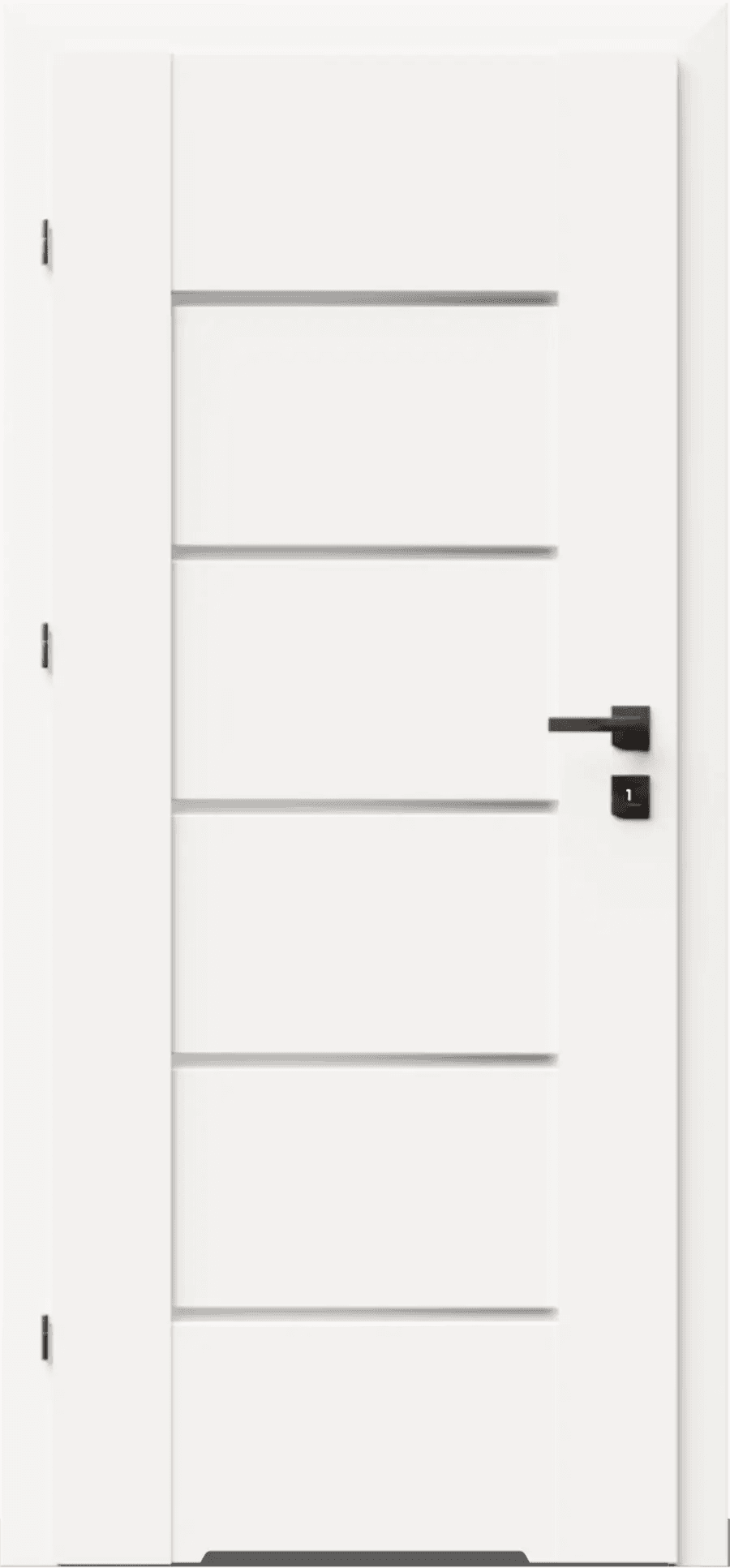 Drzwi DRE Lumio 1 przylgowe lewe 80cm WC z podcięciem wentylacyjnym, DRE 400011051, DRE