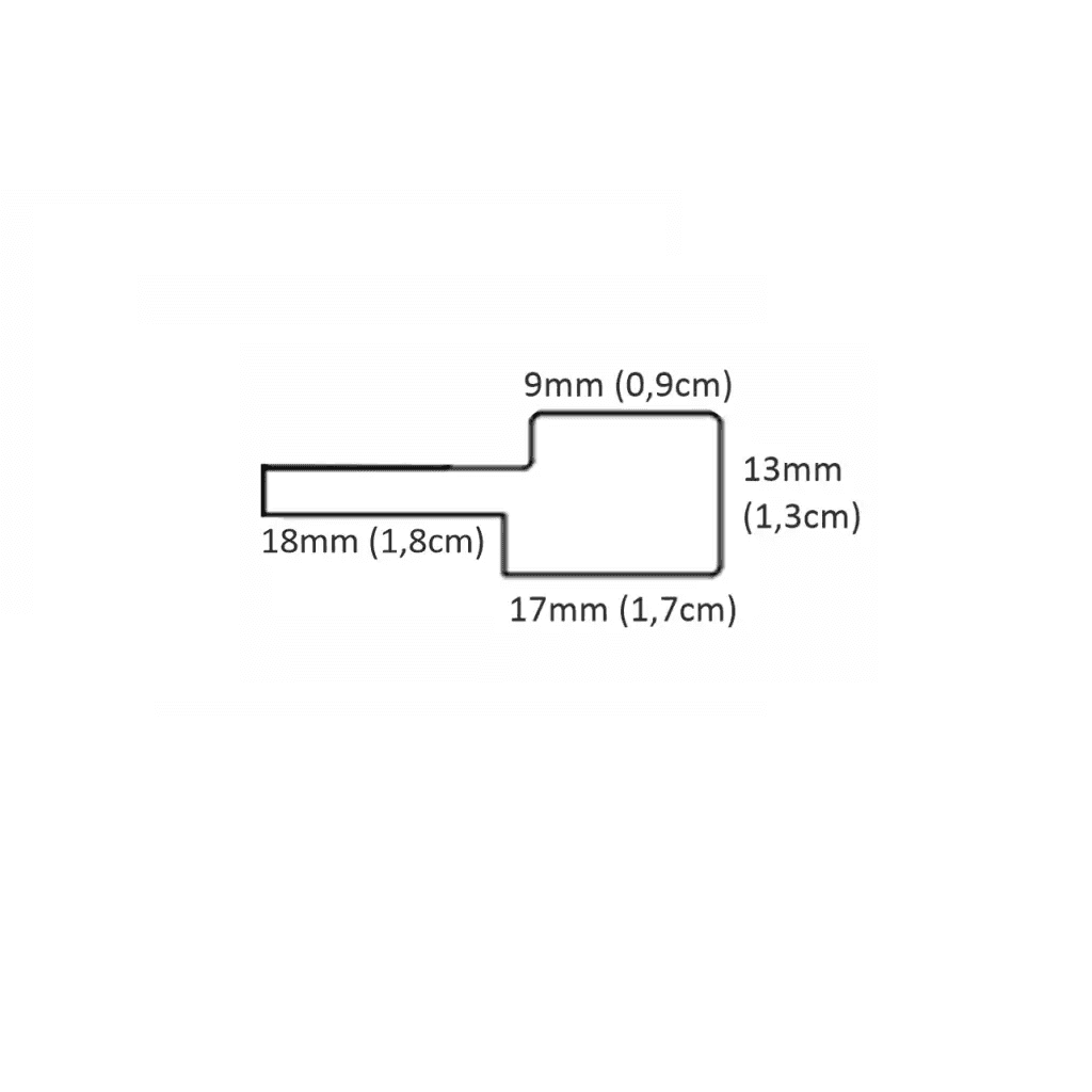 Listwa zakończeniowa Bute Prawa Biała S, 120041529, AGT
