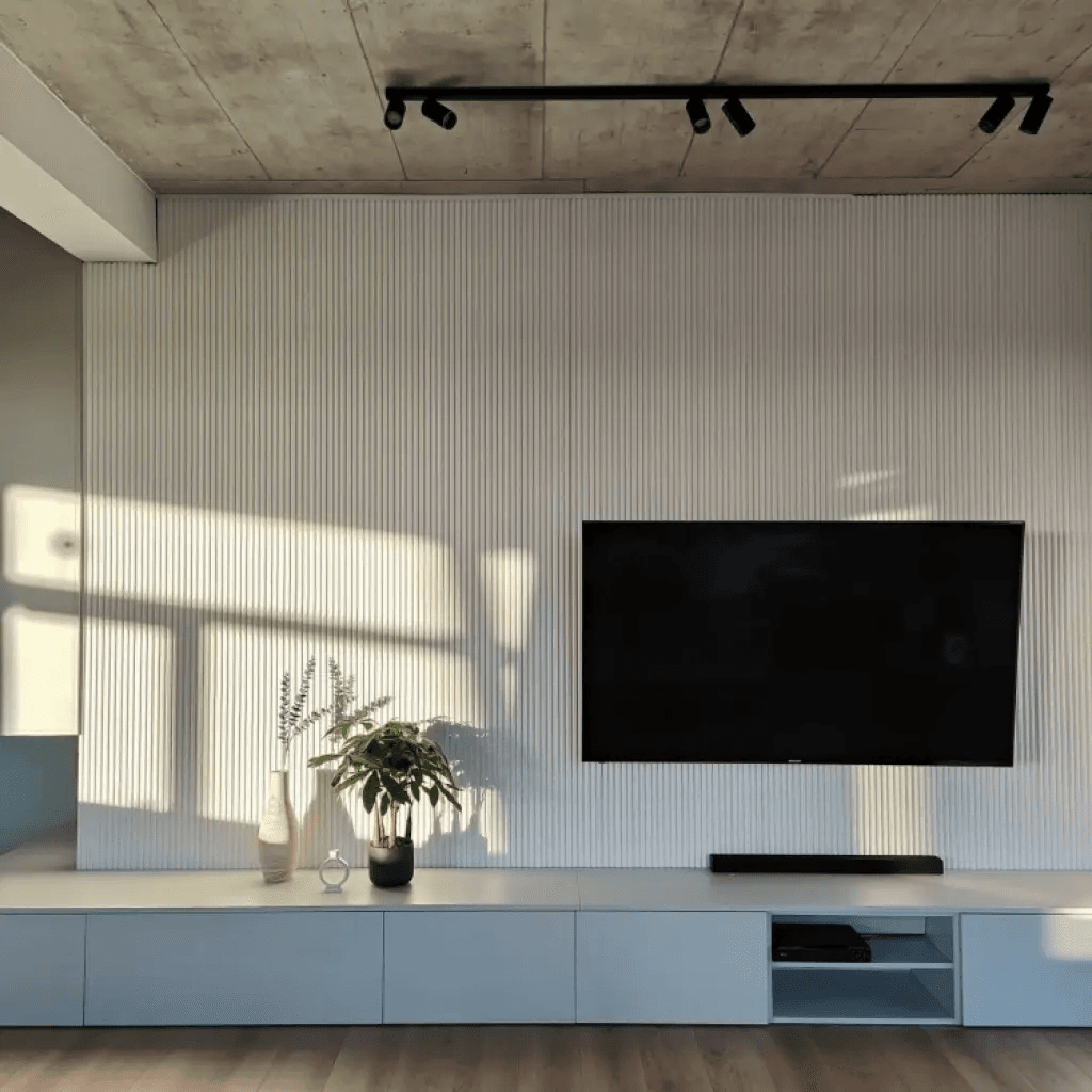 Zakończenie lameli Lamele M Medio Listwa Prawa Biała L0201R, Mardom Decor