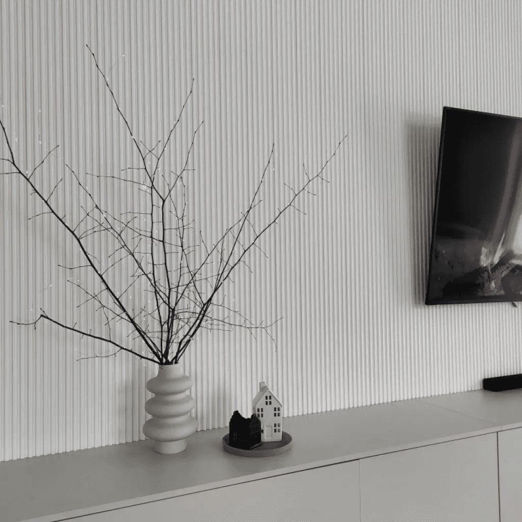 Zakończenie lameli Lamele S Stretto Listwa Prawa Biała L0101R, Mardom Decor