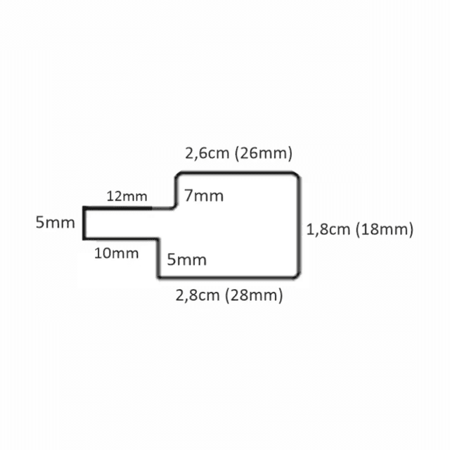 Listwa zakończeniowa Dąb naturalny Teak Prawa M, 120032218, AGT