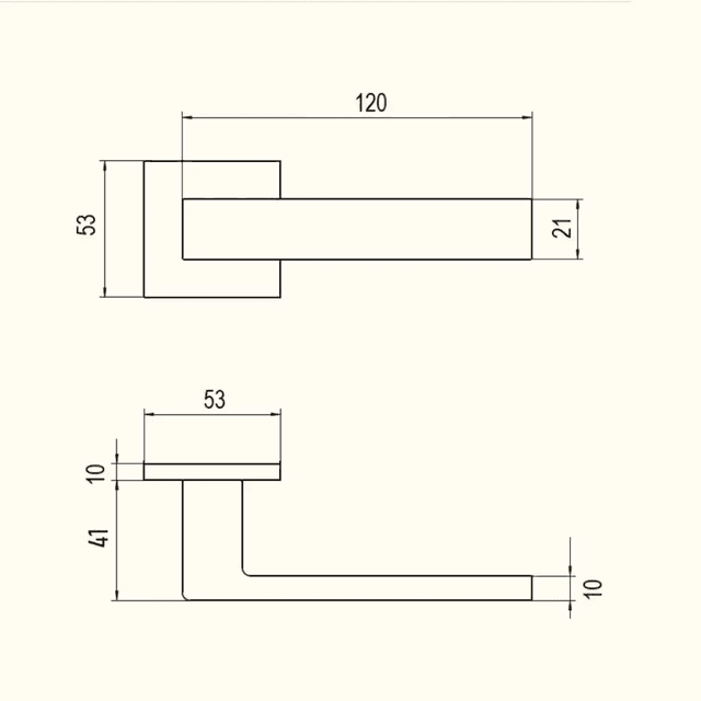 Rozety BELLA QR56 pod klucz pokojowy QR56 N656145, Si Apre