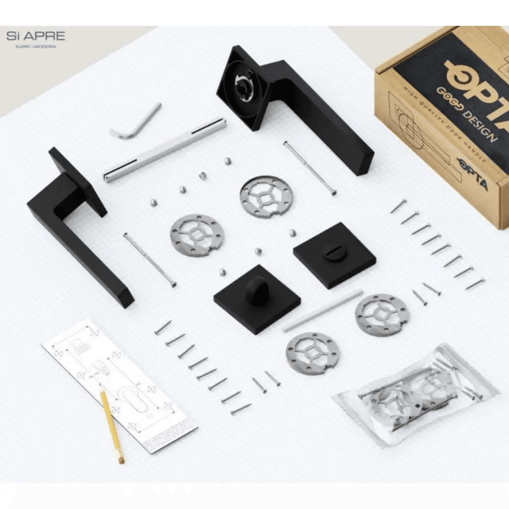 Rozeta kwadratowa BELLA QR56 do WC CZARNY , N656345, Si Apre