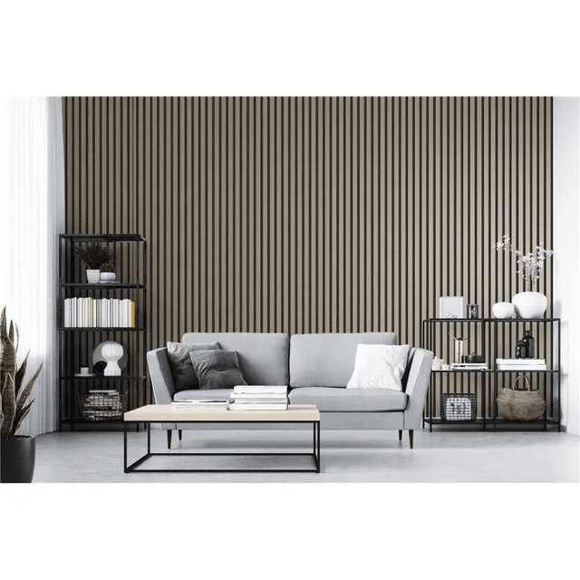 Zakończenie lameli Lamele M Medio Listwa Lewa Dąb Szary L0203L, Mardom Decor