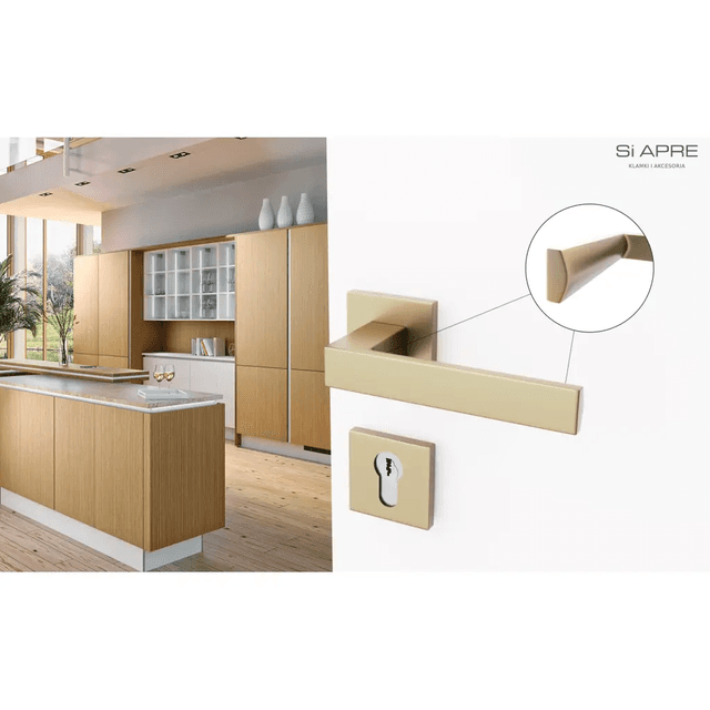 Rozety kwadratowe pod wkładkę WB QR59 Złota anoda, 5907609716149, Si Apre