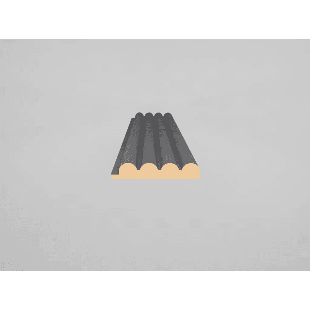 Listwa zakończeniowa Matt Soft Touch New Grey 729 Prawa Oval, 120043130, AGT