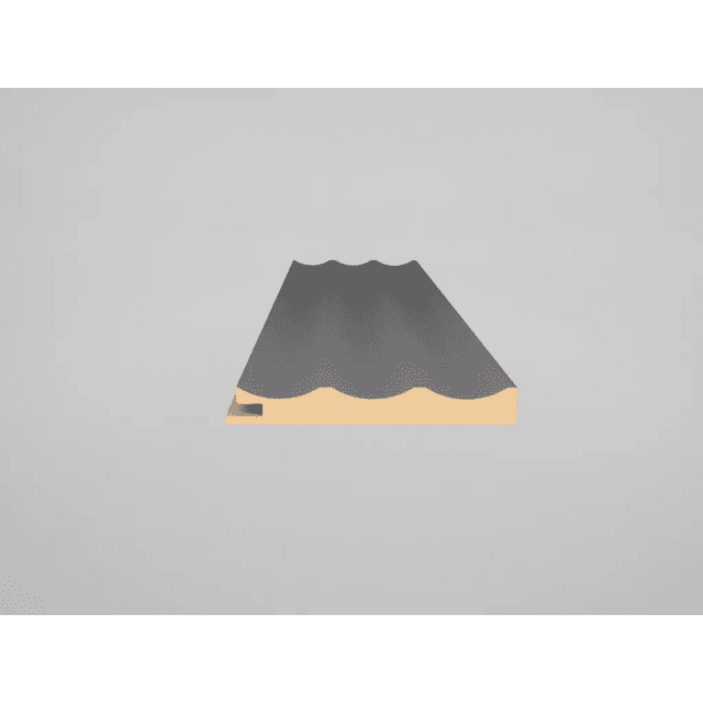 Listwa zakończeniowa Matt Soft Touch Storm Grey 726 Prawa Wave, 120038785, AGT