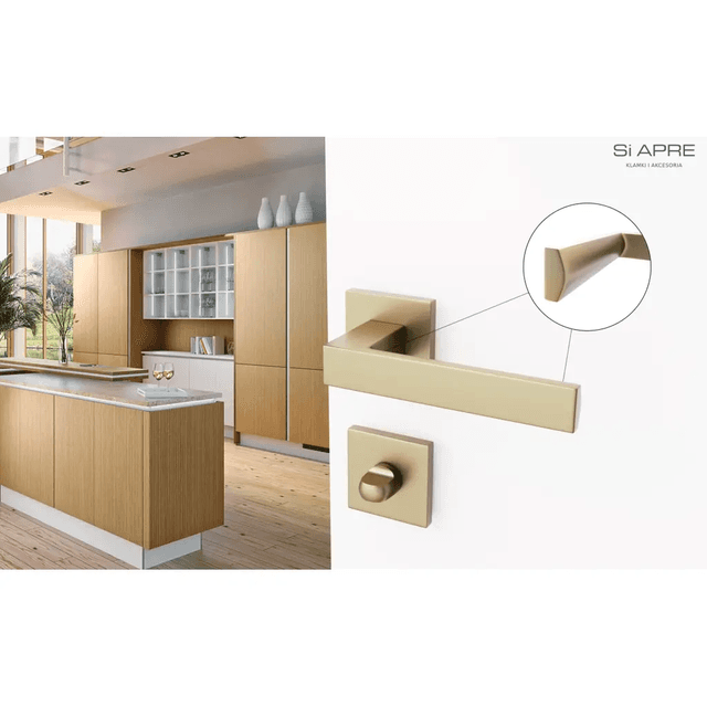 Rozety kwadratowe do WC QR59 Złota anoda, 5907609716446, Si Apre