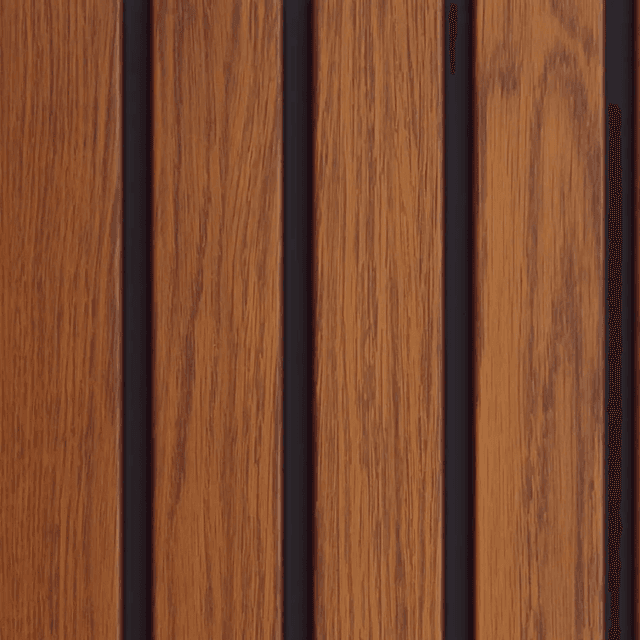 Panele zewnętrzne Fronto V-Black lamele Złoty Dąb 3030232, Vilo