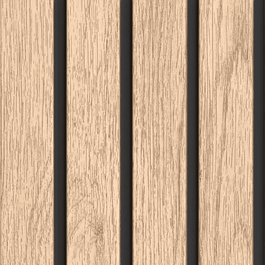 Panele zewnętrzne Fronto V-Black lamele Dąb Jasny 3030234, Vilo