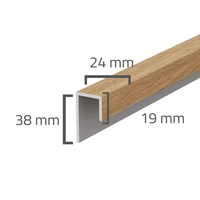 Panele elewacyjne fasadowe Solvo Listwa uniwersalna Dąb Naturalny 1-cz FS-251, 3030878, VOX