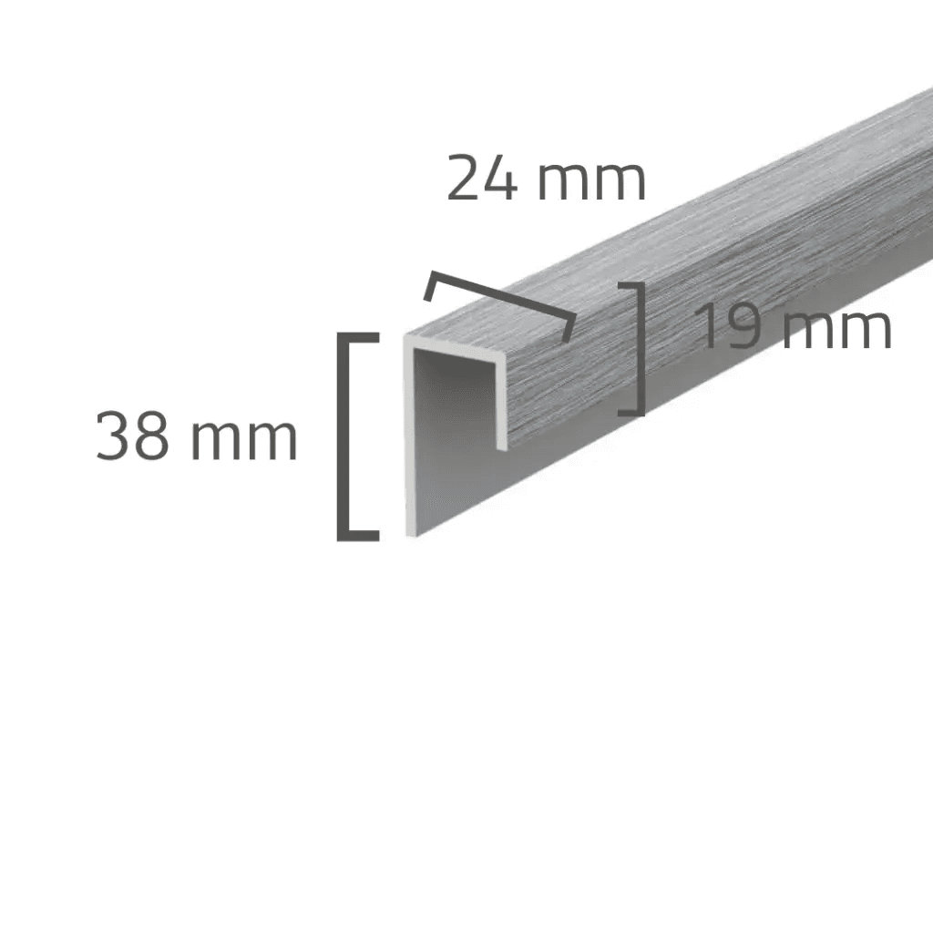 Panele elewacyjne fasadowe Solvo Listwa uniwersalna Dąb Szary 1-cz FS-251, 3030880, VOX