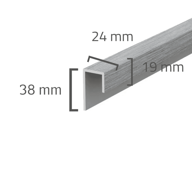 Panele elewacyjne fasadowe Solvo Listwa uniwersalna Dąb Szary 1-cz FS-251, 3030880, VOX