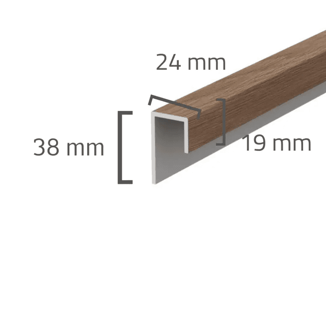 Panele elewacyjne fasadowe Solvo Listwa uniwersalna Dąb Czekoladowy 1-cz FS-251, 3030879, VOX