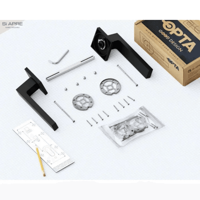 Klamka czarna matowa BELLA 5907609715852, N266545B, Si Apre