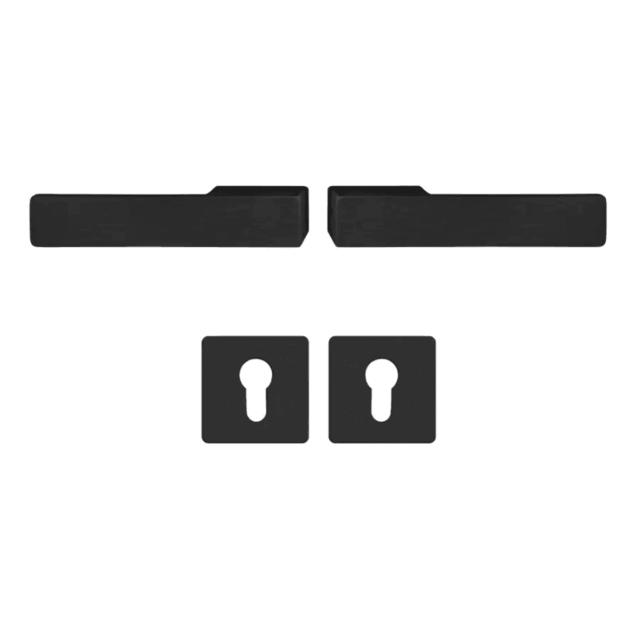 Klamka Libera Czarna klamko + klamka + rozeta WB, 5907505414811, Axa