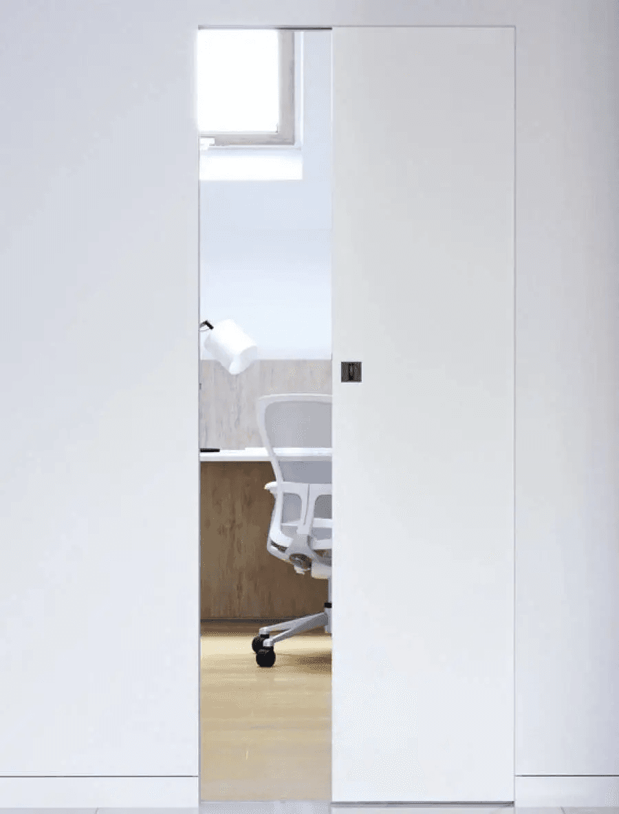 System Przesuwny Kaseta bezościeżnicowa Porta 70 cm zaczep zamka WC, MM0KASREGB01PN70ZAC125, PORTA