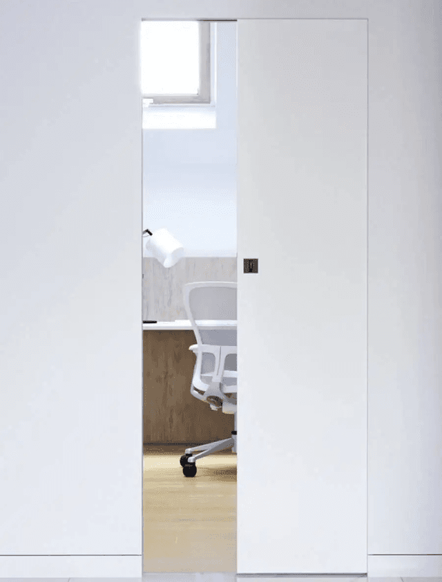 System Przesuwny Kaseta bezościeżnicowa Porta 70 cm zaczep zamka WC, MM0KASREGB01PN70ZAC125, PORTA